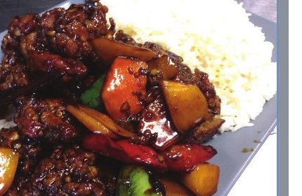 Thai Mango Chicken with Steam Rice