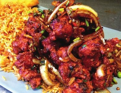 Bombay Chicken with Fried Rice
