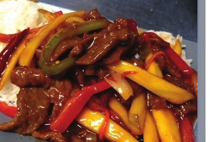 Mango Tango Beef with Steam Rice